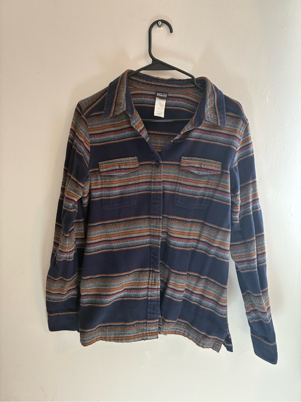 Patagonia Fjord Stripe Organic Cotton Flannel